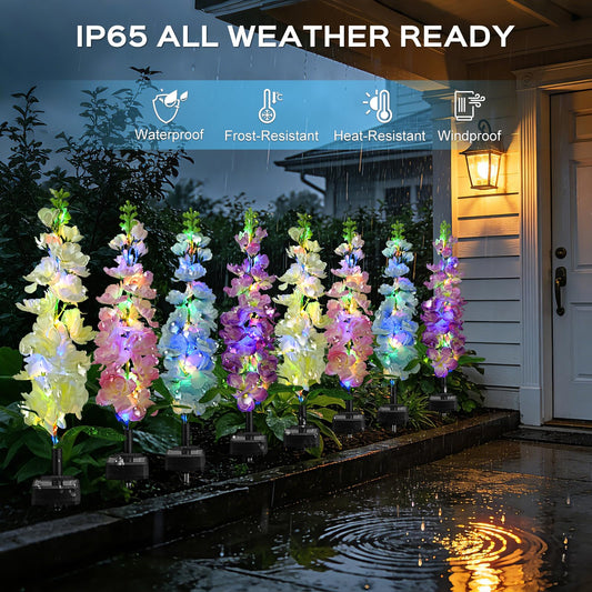 Solar Hyacinth Garden Lights – Outdoor Flower Stake Lights
