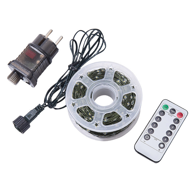 164 ft LED Christmas Tree String Lights – Dark Green Wire