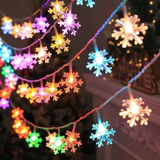 5M 20 LED Battery Operated Fairy String Lights – Globe, Star, Snowflake & Flower Decorative Lights