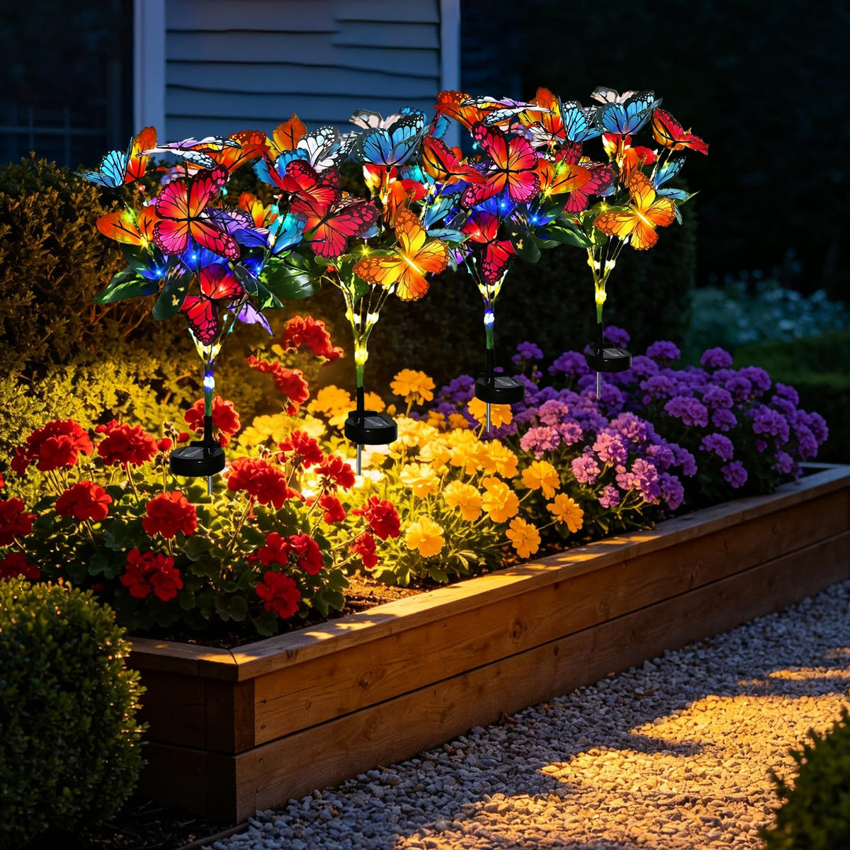 Solar Butterfly Garden Lights – Outdoor Decorative Stake Lights