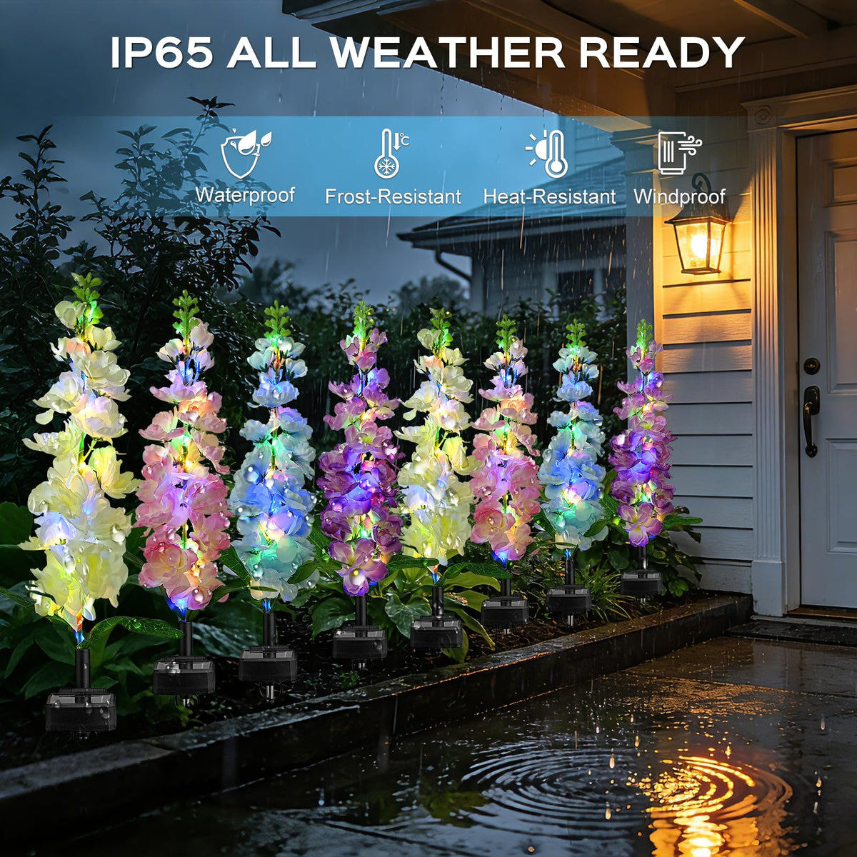 Solar Hyacinth Garden Lights – Outdoor Flower Stake Lights