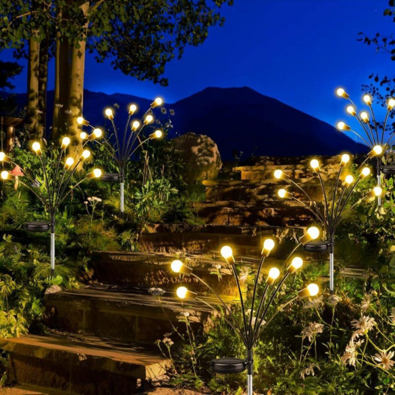 Solar Firefly Garden Lights – 6-Head Outdoor Stake Lights