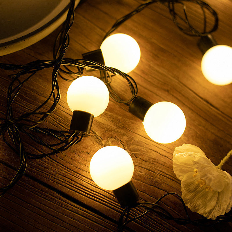 Warm White Globe String Lights – 5M 20 Bulbs / 10M 40 Bulbs