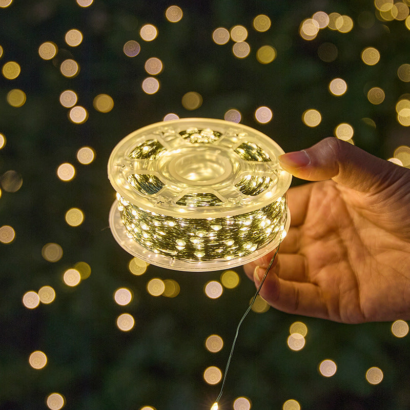 164 ft LED Christmas Tree String Lights – Dark Green Wire