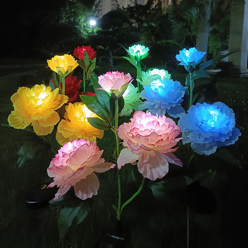 Solar Peony Garden Lights – Outdoor Flower Stake Lights