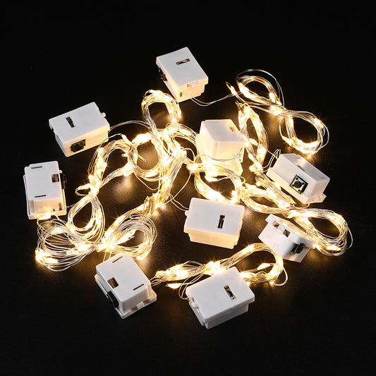 Battery-Operated Fairy String Lights – Warm White & Multicolor