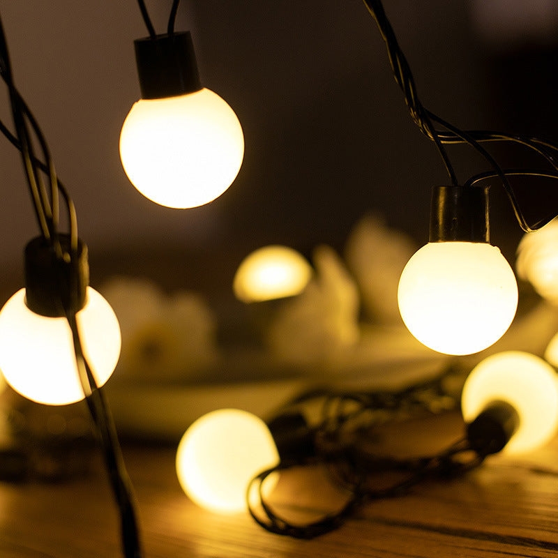 Warm White Globe String Lights – 5M 20 Bulbs / 10M 40 Bulbs