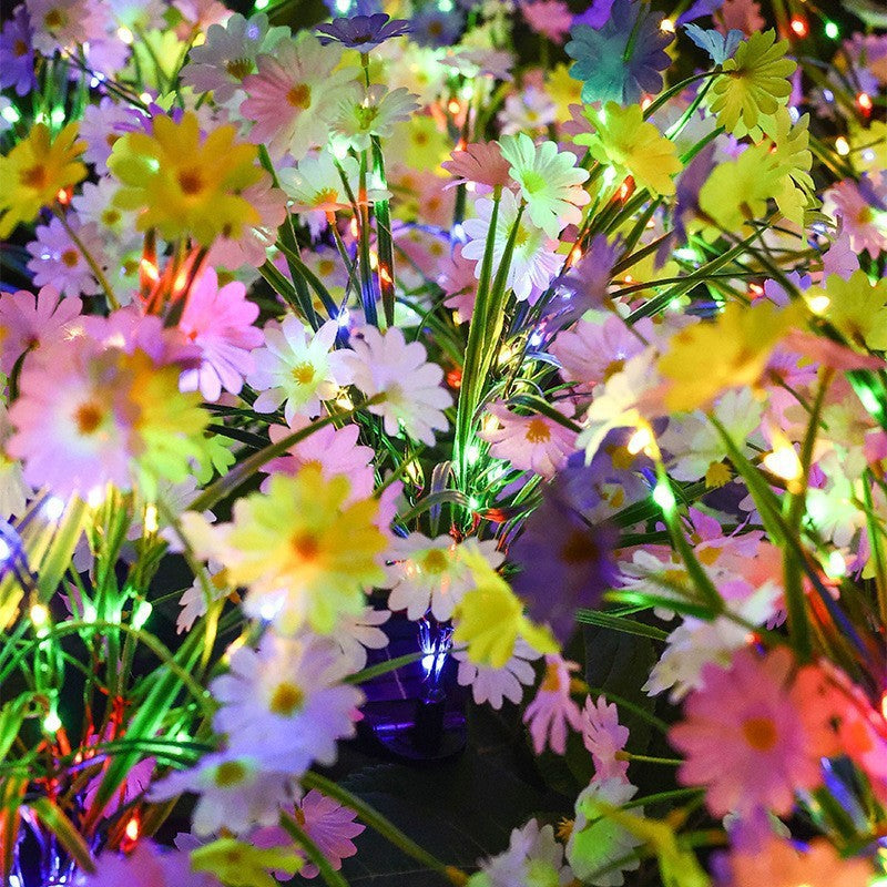 Solar Daisy Garden Lights – Multicolor Outdoor Flower Stake Lights