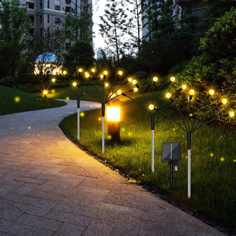 Solar Firefly Garden Lights – 6-Head Outdoor Stake Lights