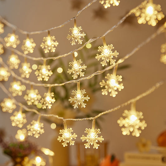 5M 20 LED Battery Operated Fairy String Lights – Globe, Star, Snowflake & Flower Decorative Lights