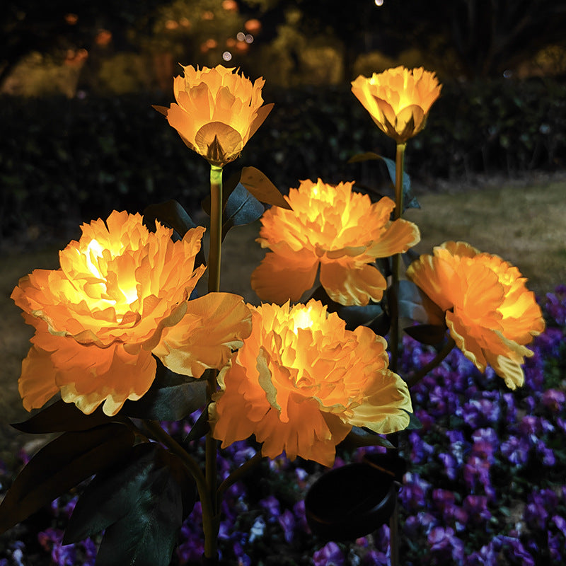Solar Peony Garden Lights – Outdoor Flower Stake Lights