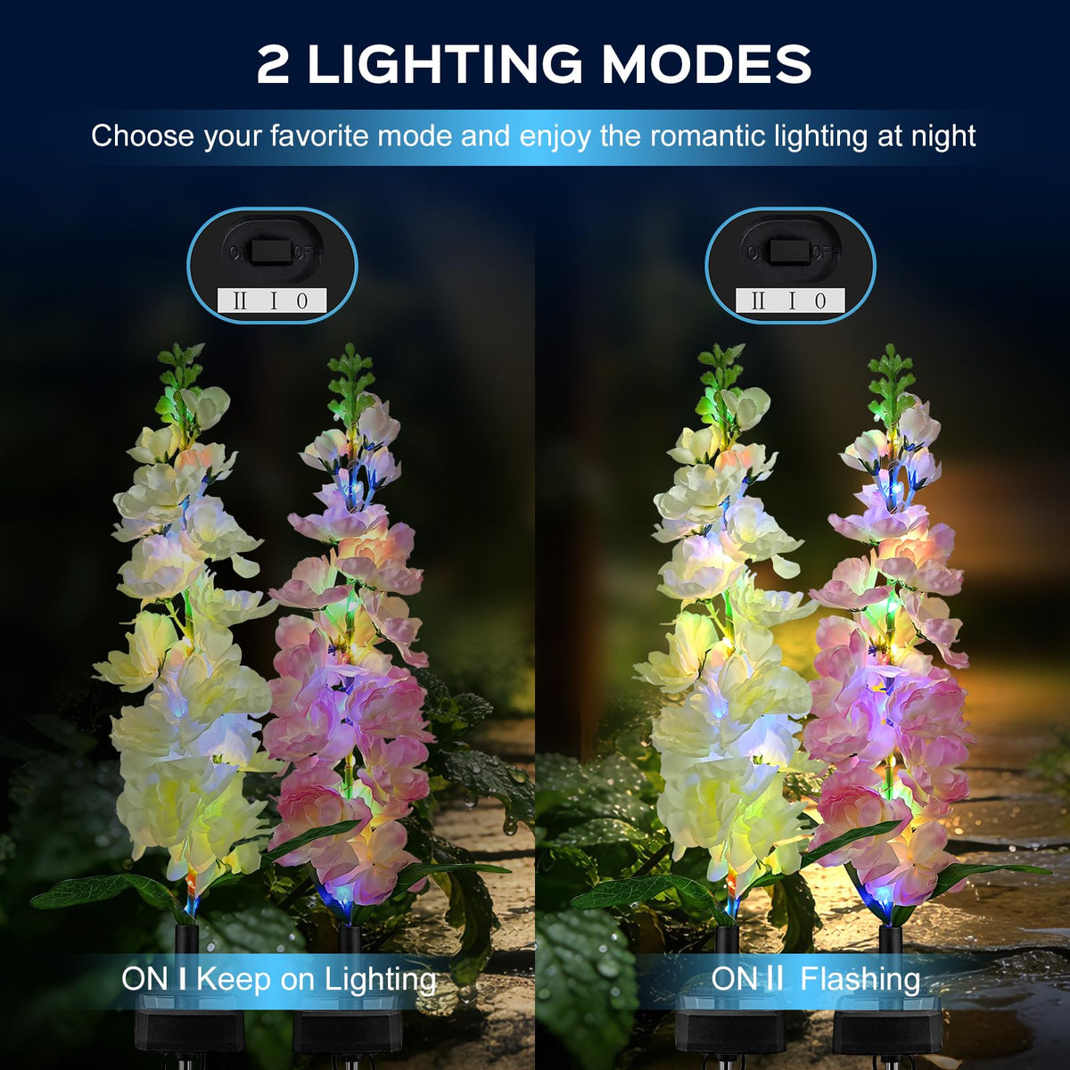 Solar Hyacinth Garden Lights – Outdoor Flower Stake Lights