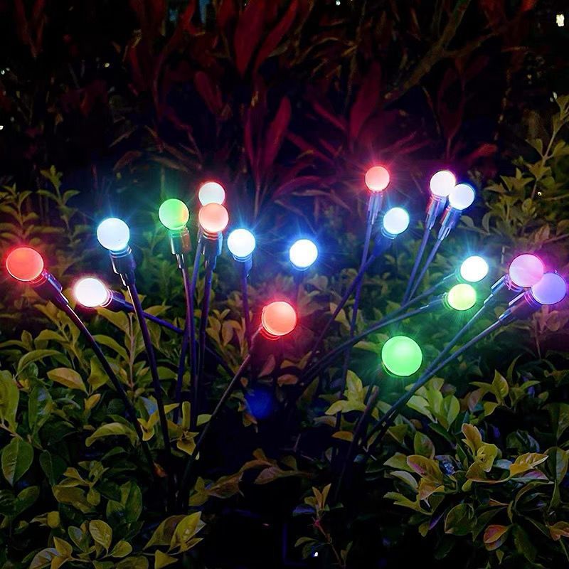 Solar Firefly Garden Lights – 6-Head Outdoor Stake Lights