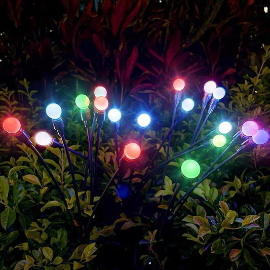 Solar Firefly Garden Lights – 6-Head Outdoor Stake Lights