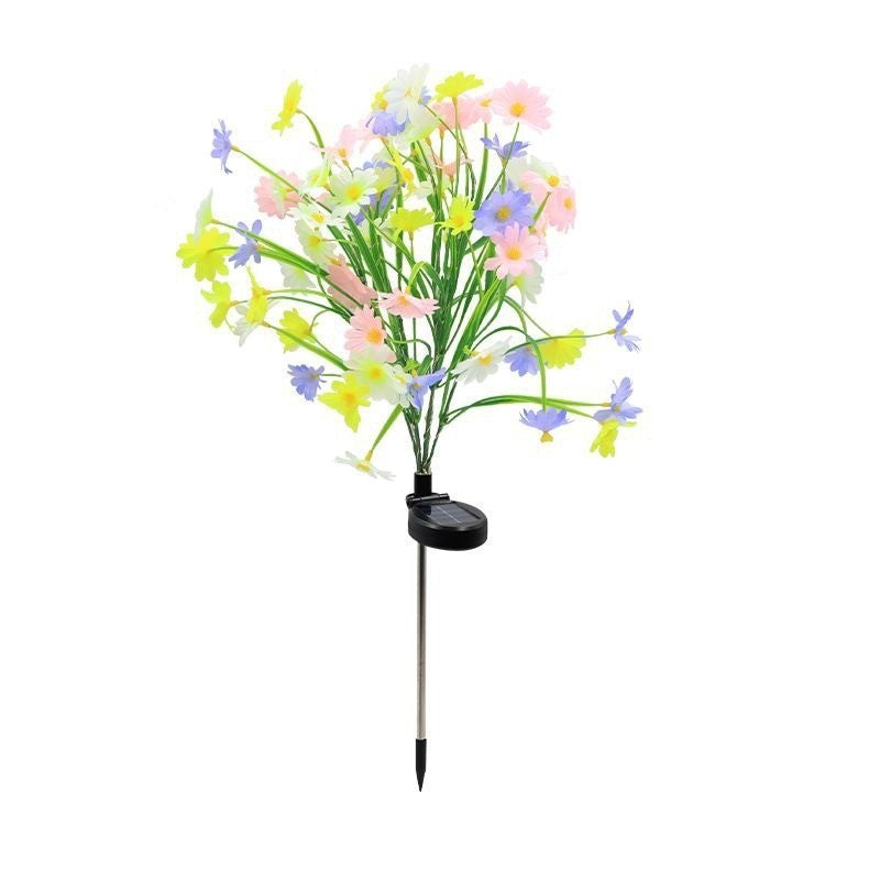 Solar Daisy Garden Lights – Multicolor Outdoor Flower Stake Lights