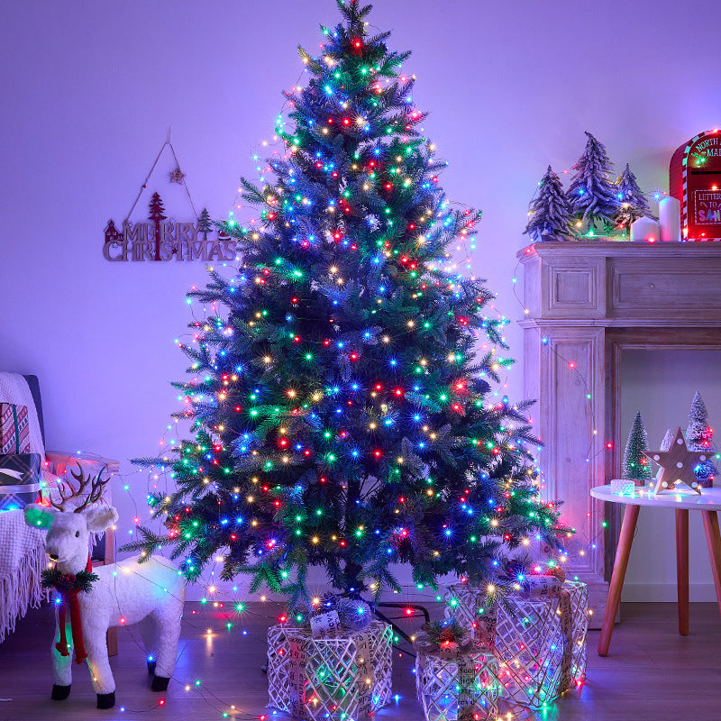 164 ft LED Christmas Tree String Lights – Dark Green Wire