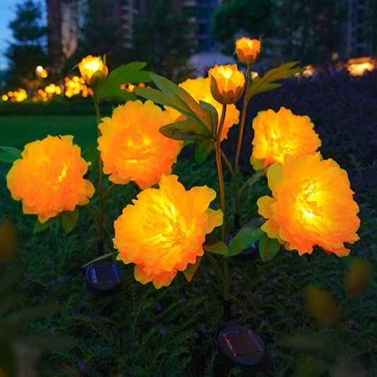 Solar Peony Garden Lights – Outdoor Flower Stake Lights