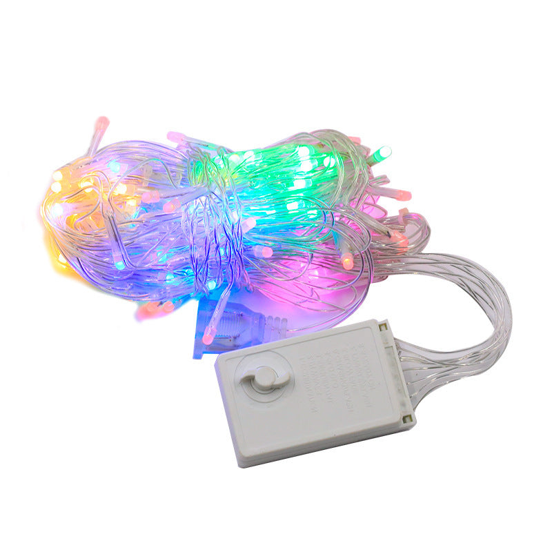 Peacock Tail LED Curtain Lights – 13 ft Multicolor String Lights