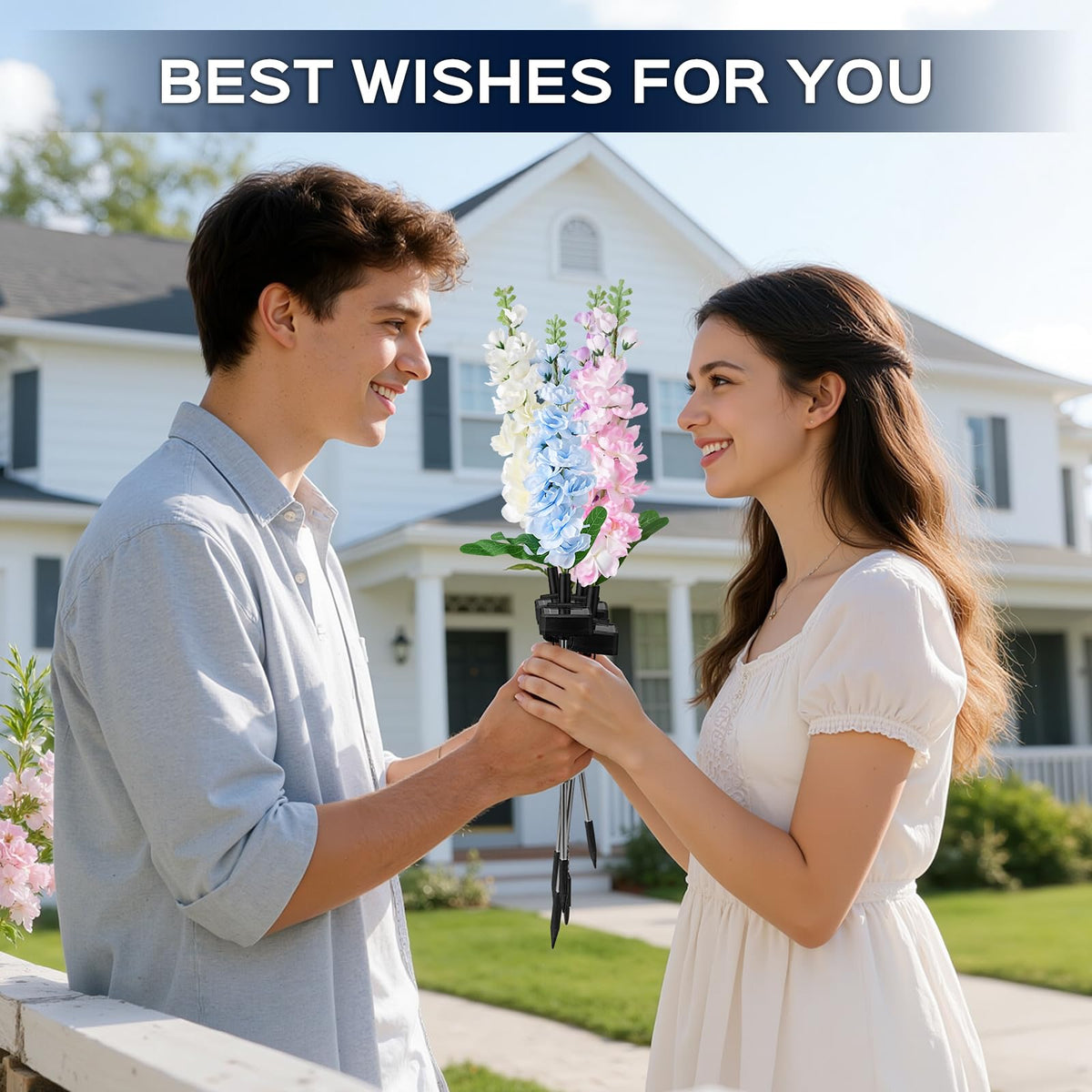 Solar Hyacinth Garden Lights – Outdoor Flower Stake Lights