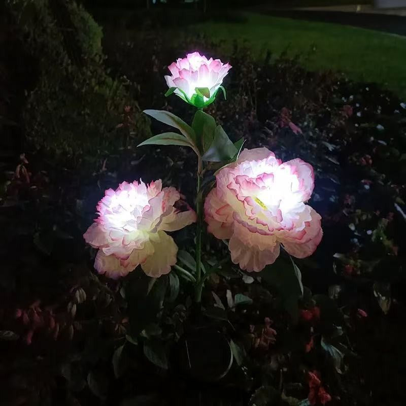 Solar Peony Garden Lights – Outdoor Flower Stake Lights