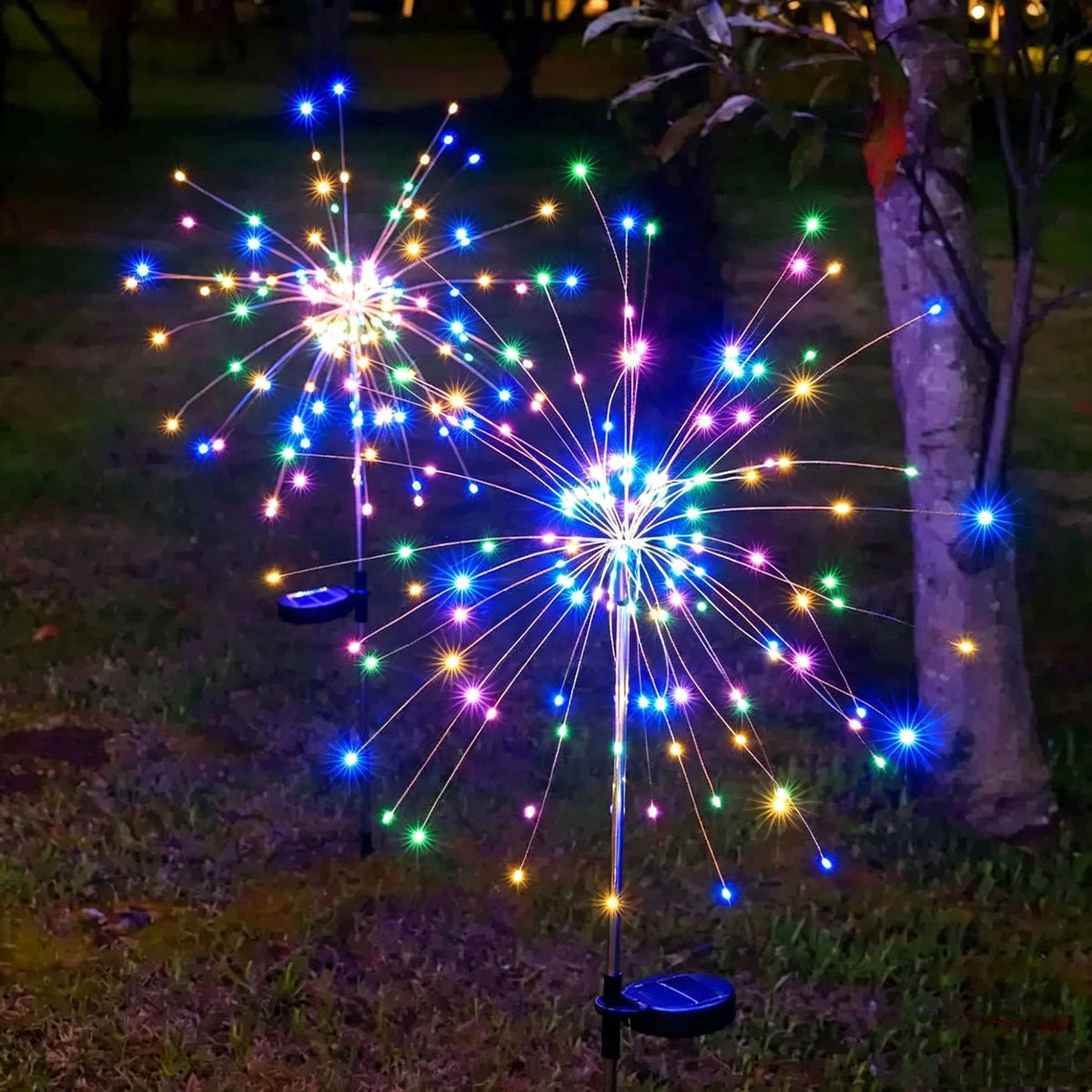 Solar Firework Garden Lights – 120 LED Outdoor Stake Lights