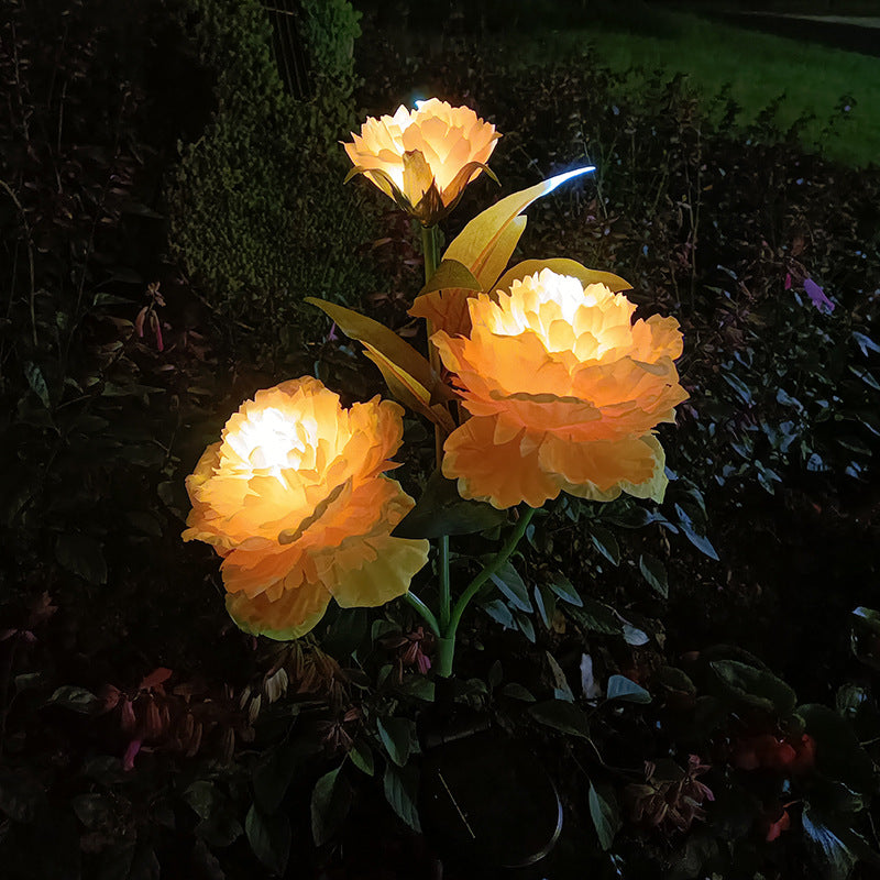 Solar Peony Garden Lights – Outdoor Flower Stake Lights