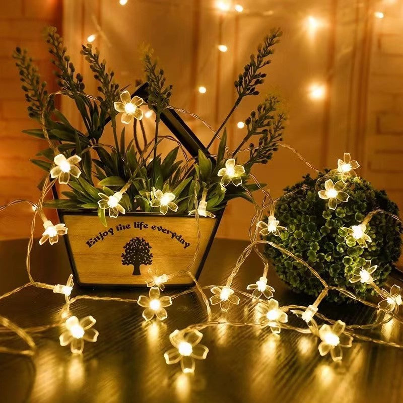 5M 20 LED Battery Operated Fairy String Lights – Globe, Star, Snowflake & Flower Decorative Lights