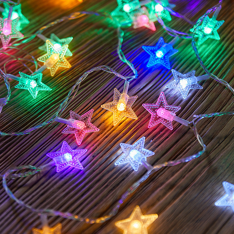 5M 20 LED Battery Operated Fairy String Lights – Globe, Star, Snowflake & Flower Decorative Lights