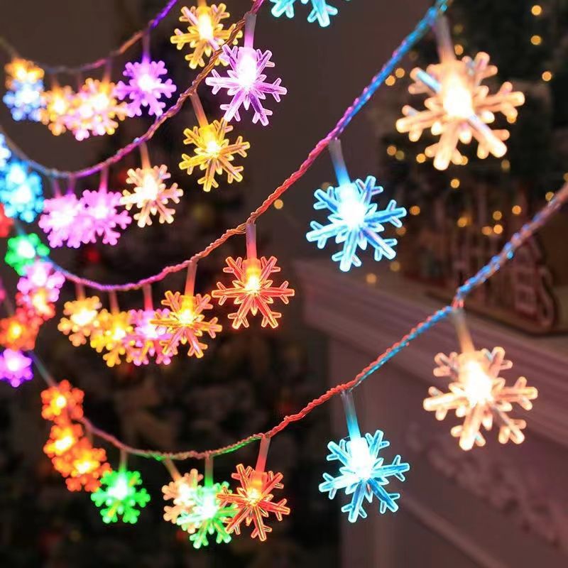 5M 20 LED Battery Operated Fairy String Lights – Globe, Star, Snowflake & Flower Decorative Lights