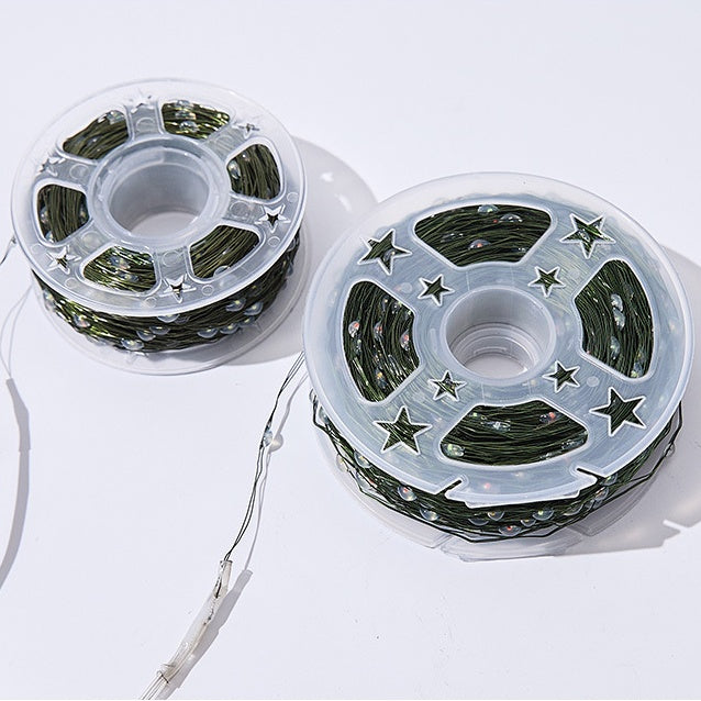 164 ft LED Christmas Tree String Lights – Dark Green Wire