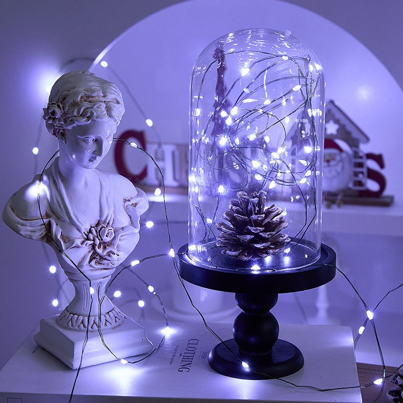 164 ft LED Christmas Tree String Lights – Dark Green Wire