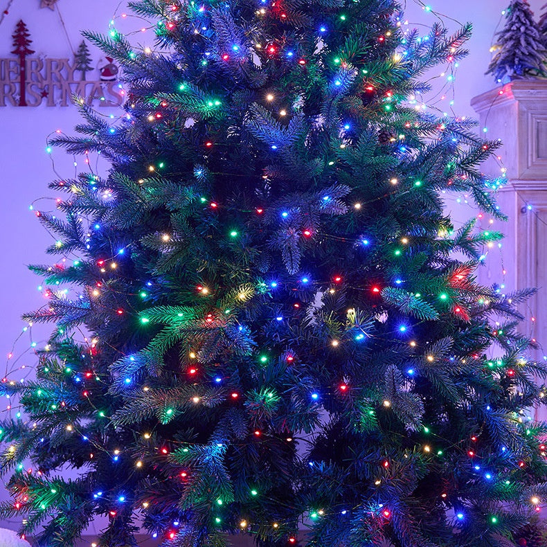 164 ft LED Christmas Tree String Lights – Dark Green Wire