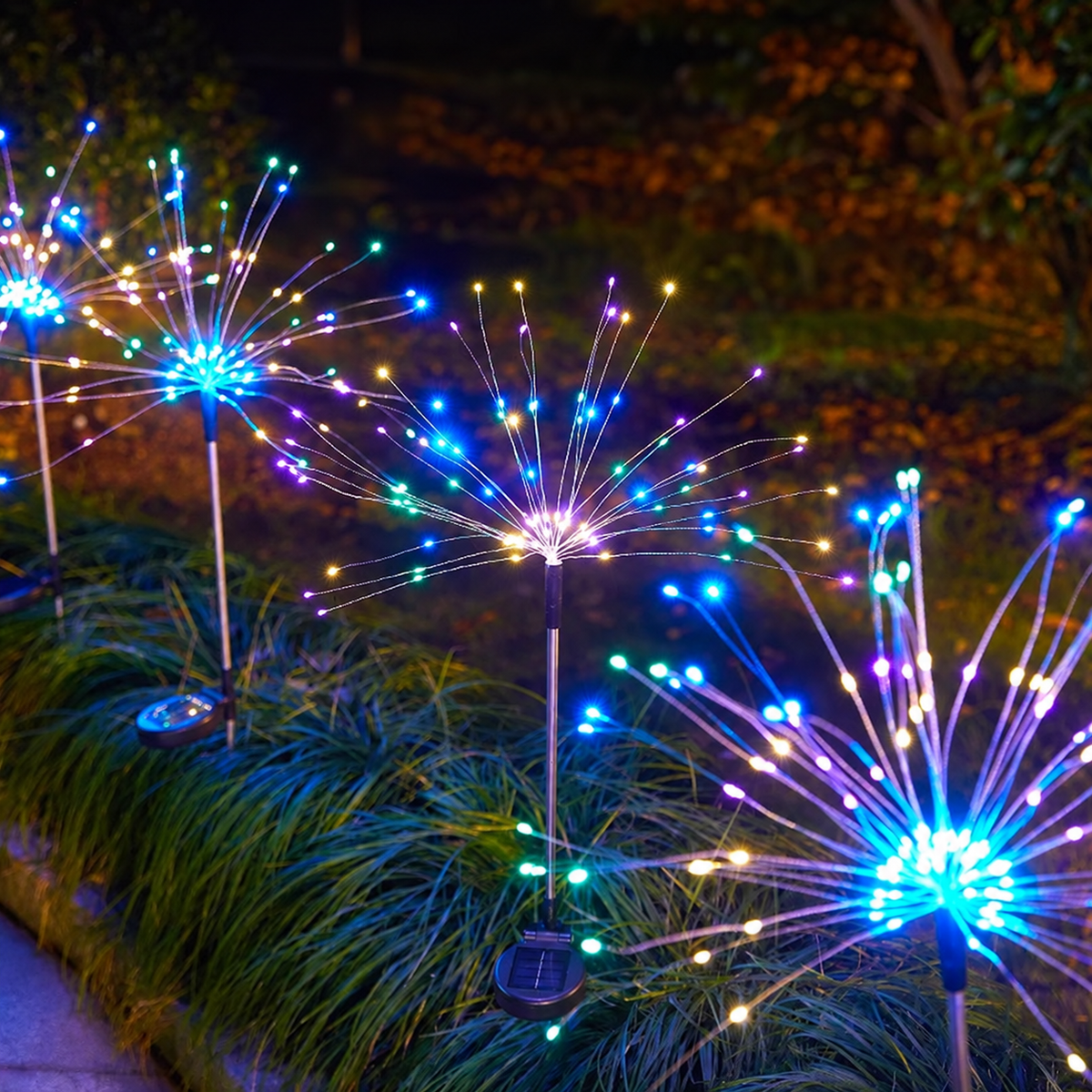 Solar Firework Garden Lights – 120 LED Outdoor Stake Lights