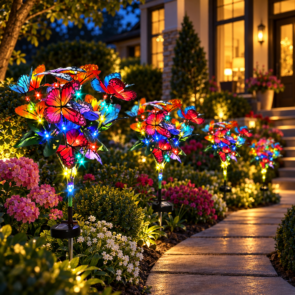 Solar Butterfly Garden Lights – Outdoor Decorative Stake Lights