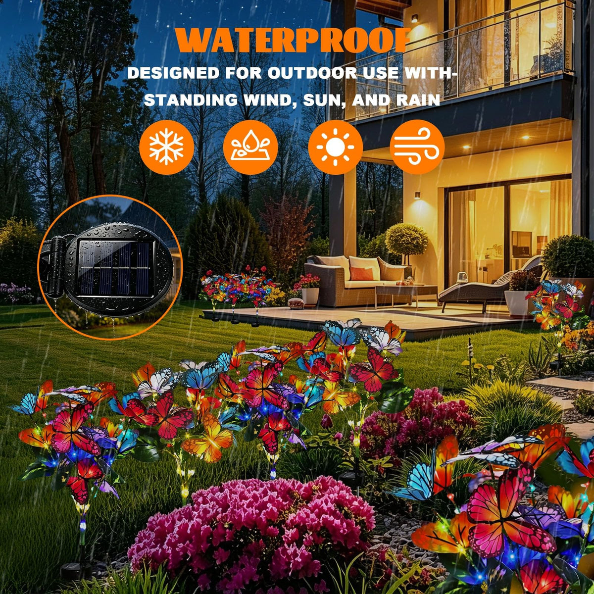 Solar Butterfly Garden Lights – Outdoor Decorative Stake Lights