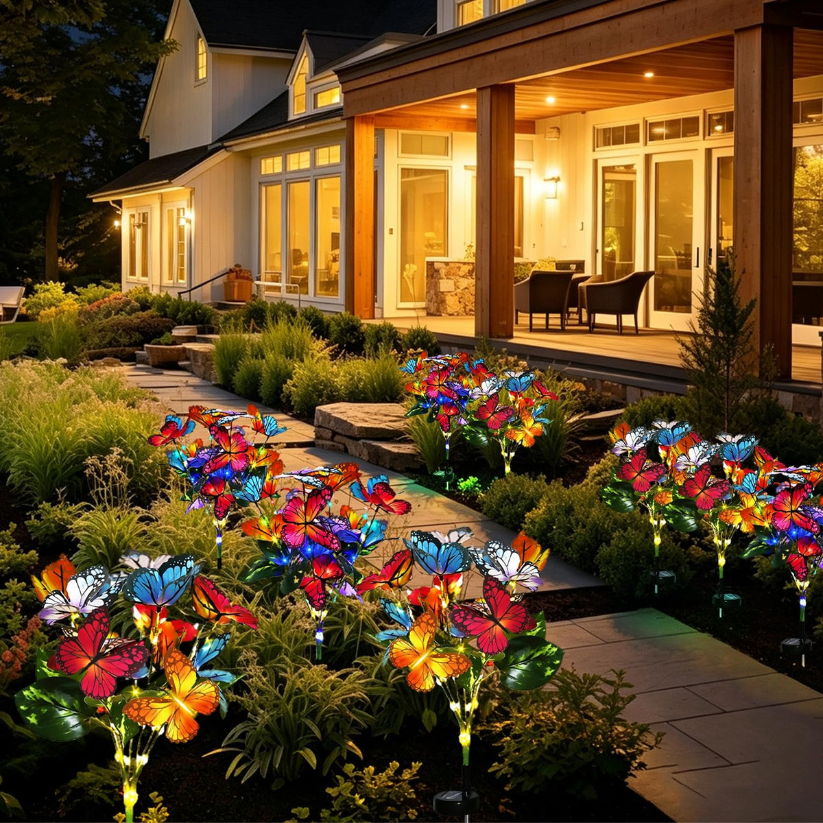 Solar Butterfly Garden Lights – Outdoor Decorative Stake Lights