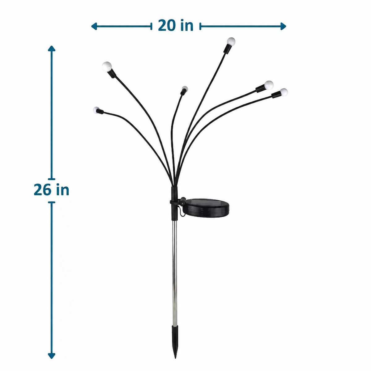 Solar Firefly Garden Lights – 6-Head Outdoor Stake Lights